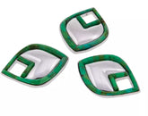 Jay King Reversible Turquoise Pendant Sterling Silver Black Suede Necklace 20"